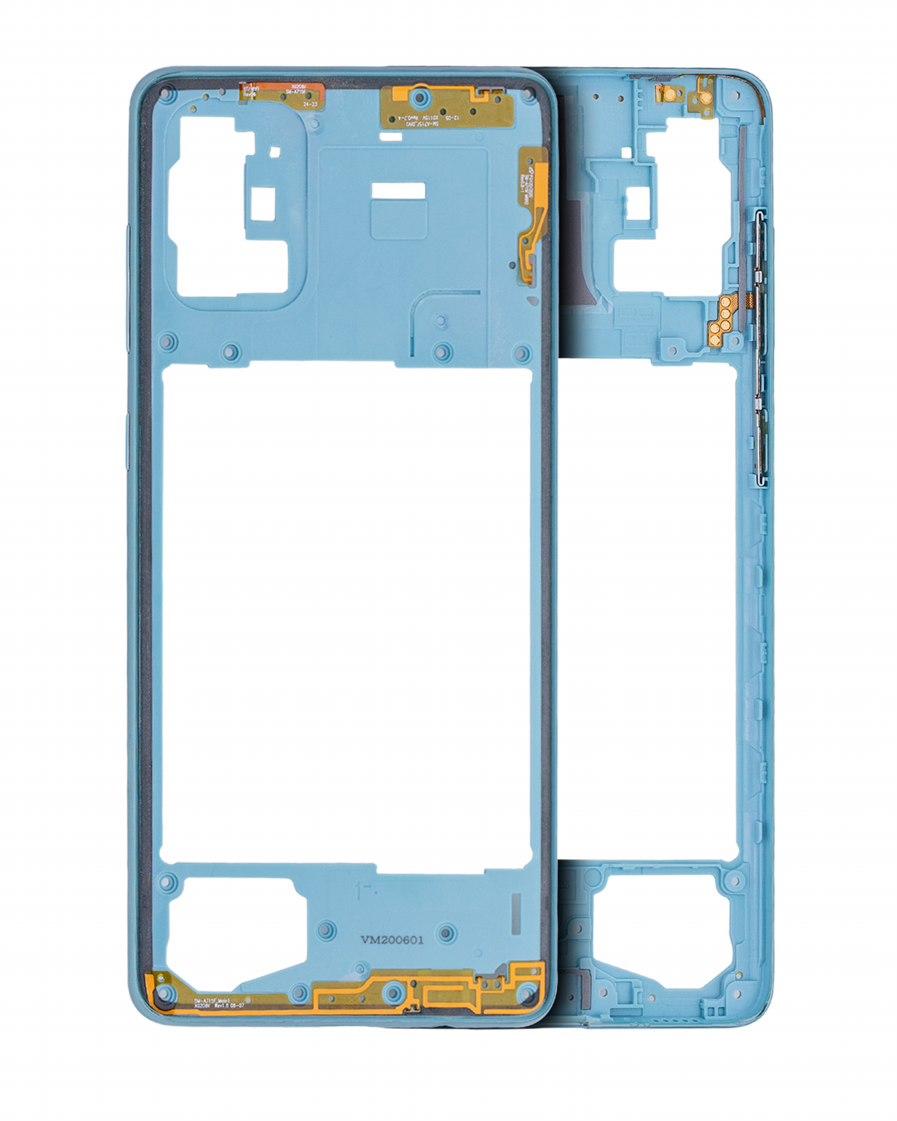 Mid-Frame Housing For Samsung Galaxy A71 (A715 / 2020) (Aftermarket Plus) (Prism Crush Blue)
