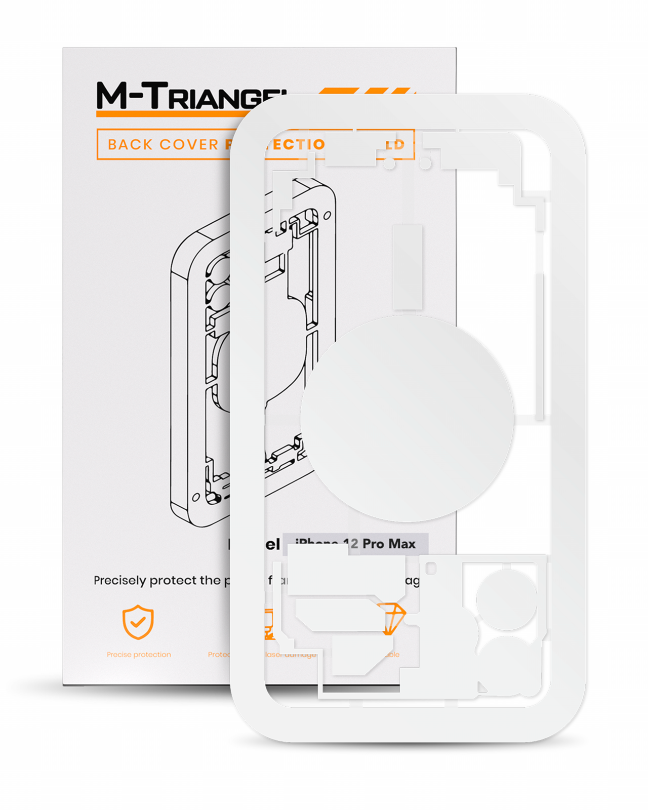Laser Machine Protection Mold For iPhone 12 Pro Max (M-Triangel)