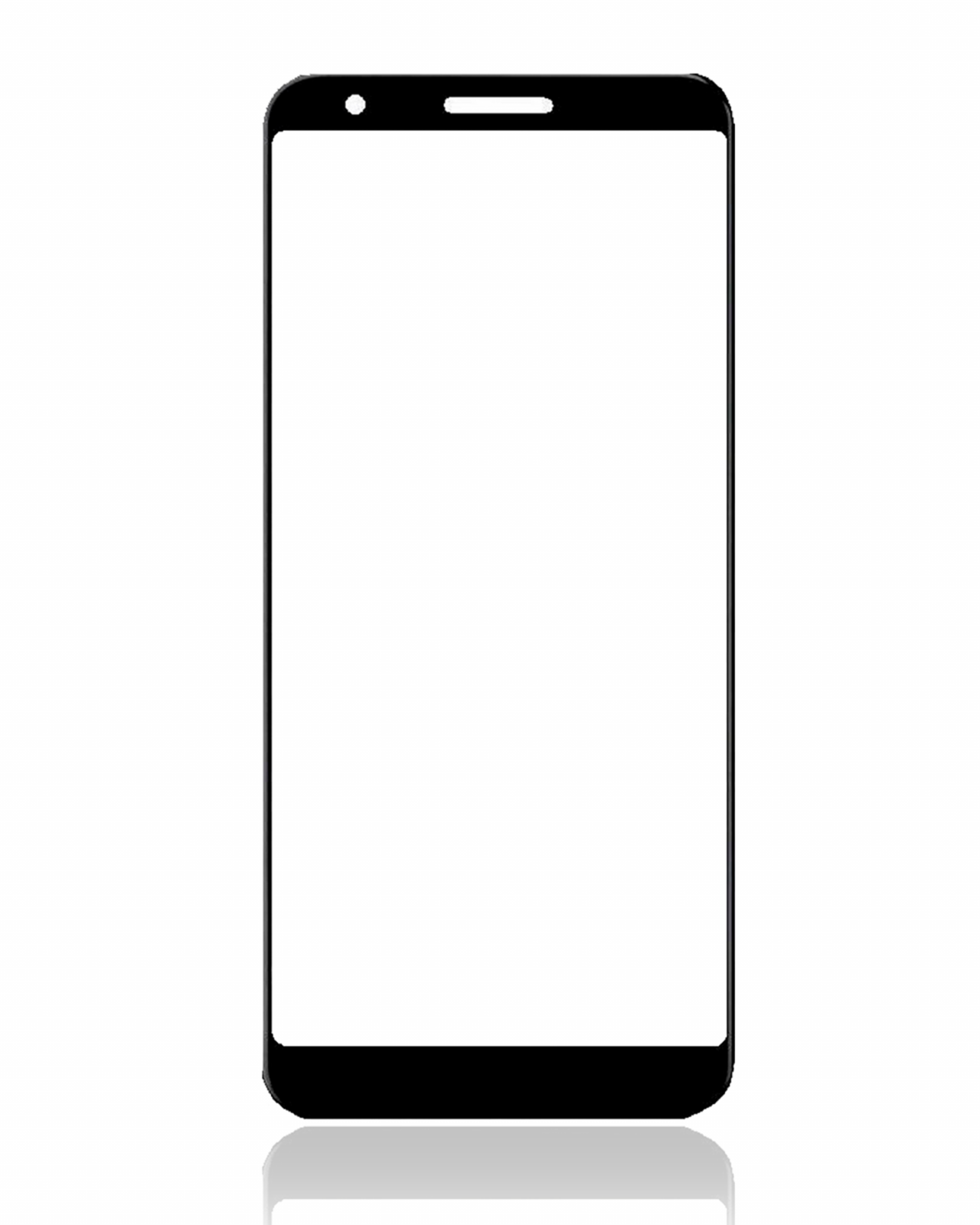Front Glass For Google Pixel 3a (Just Black)