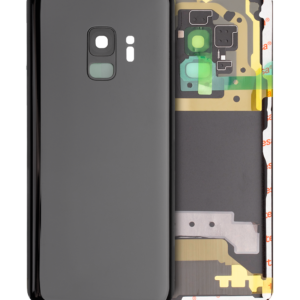 Back Cover Glass With Camera Lens For Samsung Galaxy S9 (No Logo) (Aftermarket Plus) (Midnight Black)