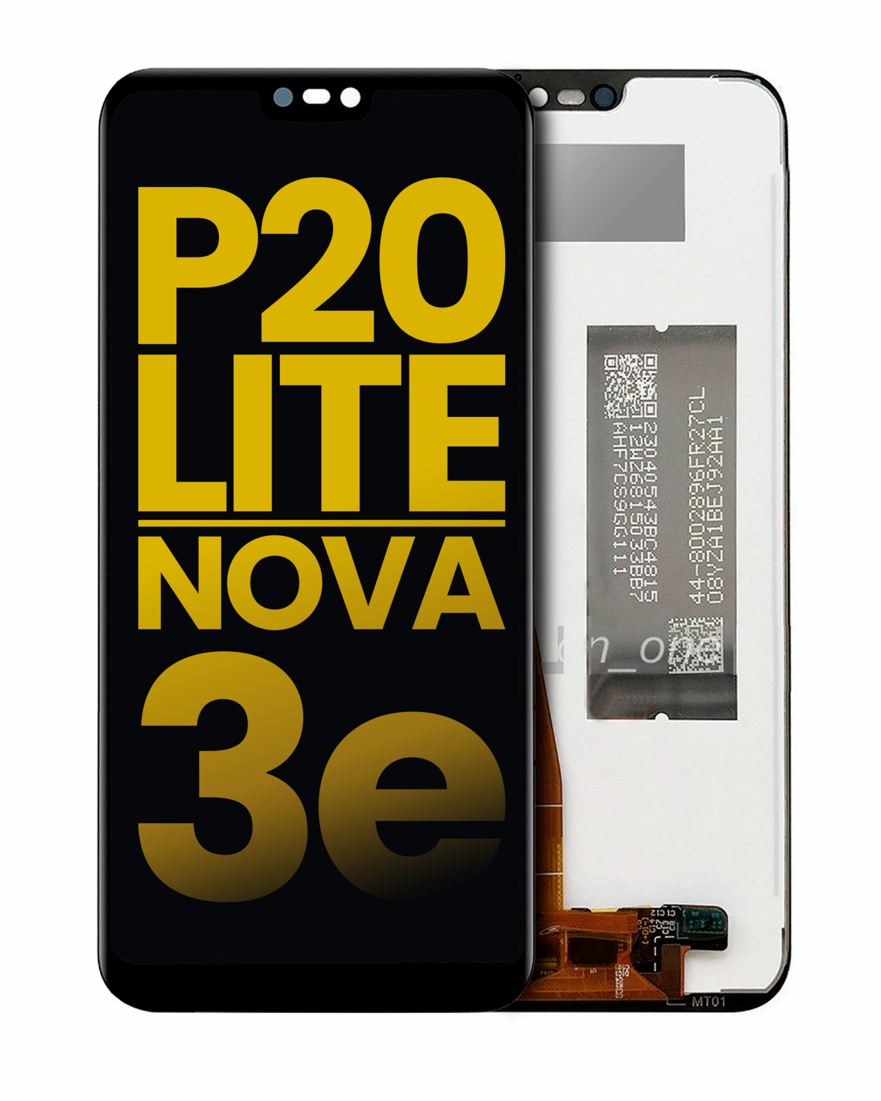 LCD Assembly Without Frame For Huawei P20 Lite / Nova 3e (Refurbished) (Black)
