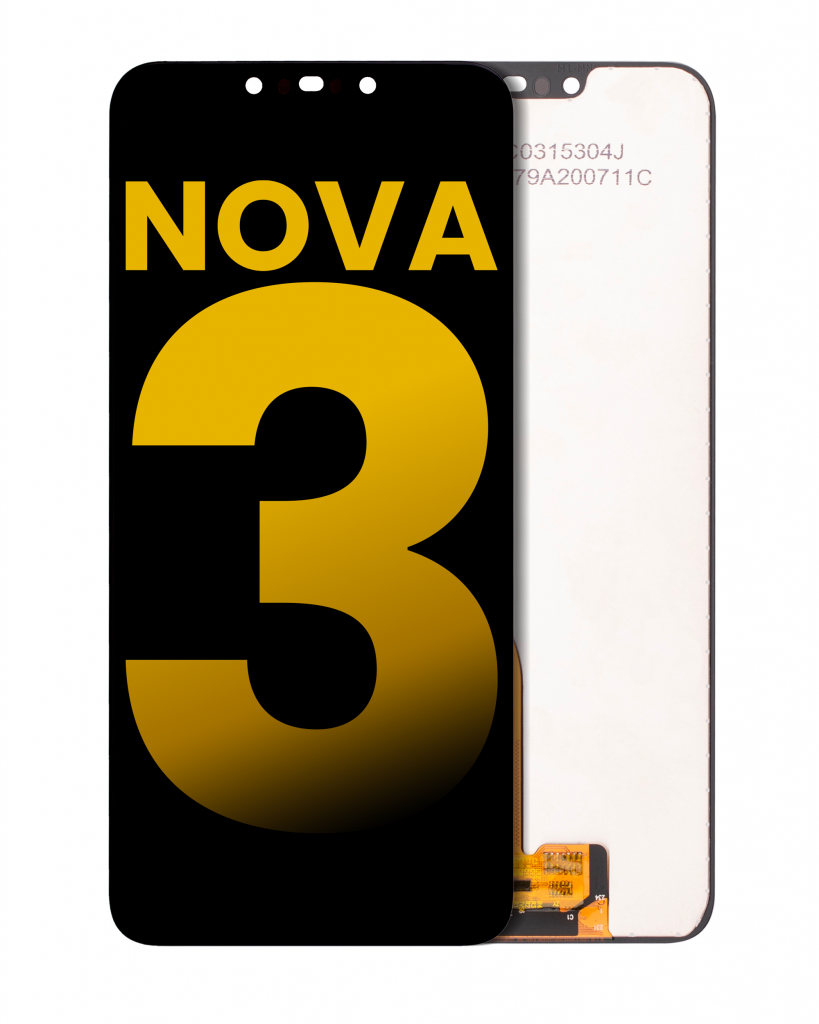 LCD Assembly Without Frame For Huawei Nova 3 (Refurbished) (Black)
