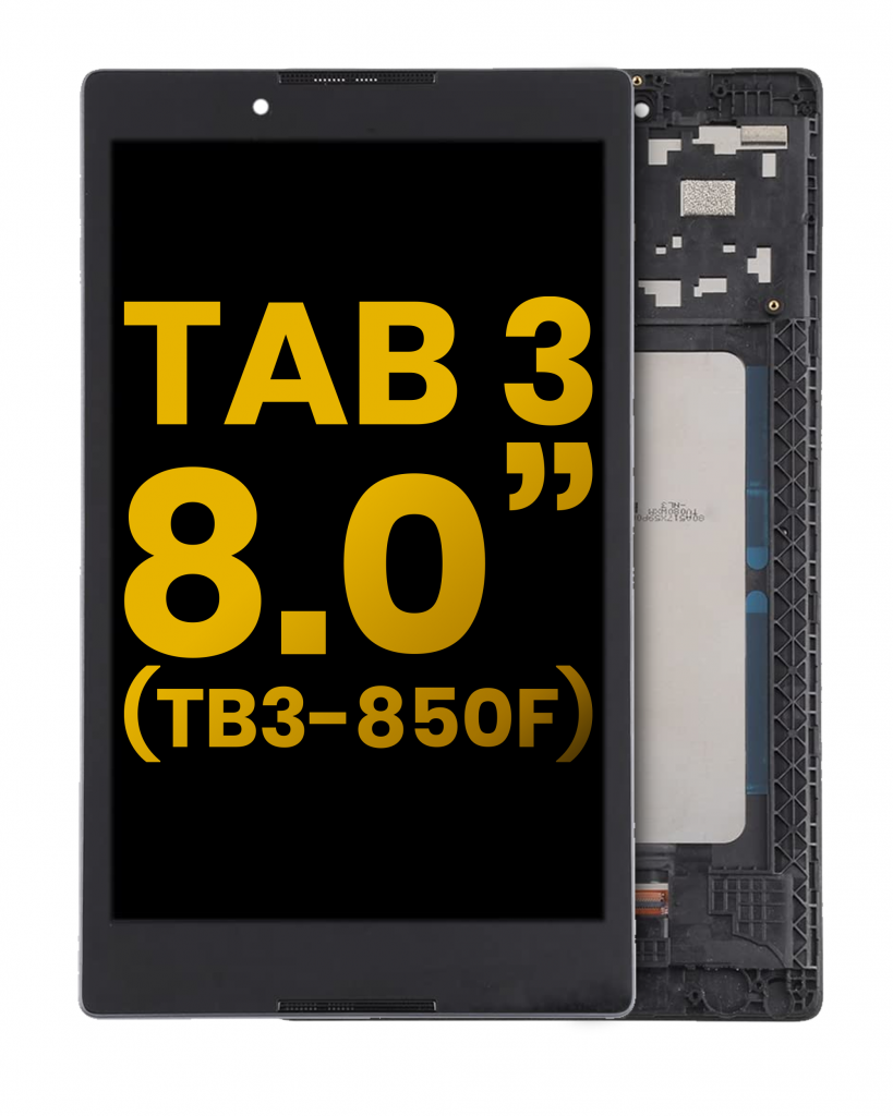 LCD Assembly With Frame For Lenovo Tab 3 (TB3-850) (HD) (Black Denim) (Refurbished)