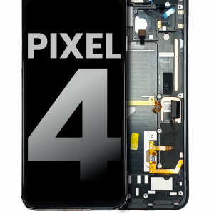 OLED Assembly With Frame For Google Pixel 4 (Used OEM Pull: Grade A) (Just Black Power Button)