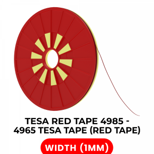 Double-Sided Polyester Red Tape (1MM X 25M) (Tesa Model # 4965)