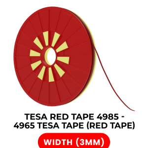 Double-Sided Polyester Red Tape (3MM X 25M) (Tesa Model # 4965)