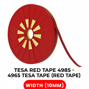 Double-Sided Polyester Red Tape (10MM X 25M) (Tesa Model # 4965)