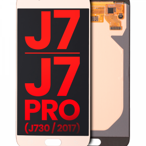 OLED Assembly Without Frame For Samsung Galaxy J7 / J7 Pro (J730 / 2017) (Aftermarket Plus) (Gold)