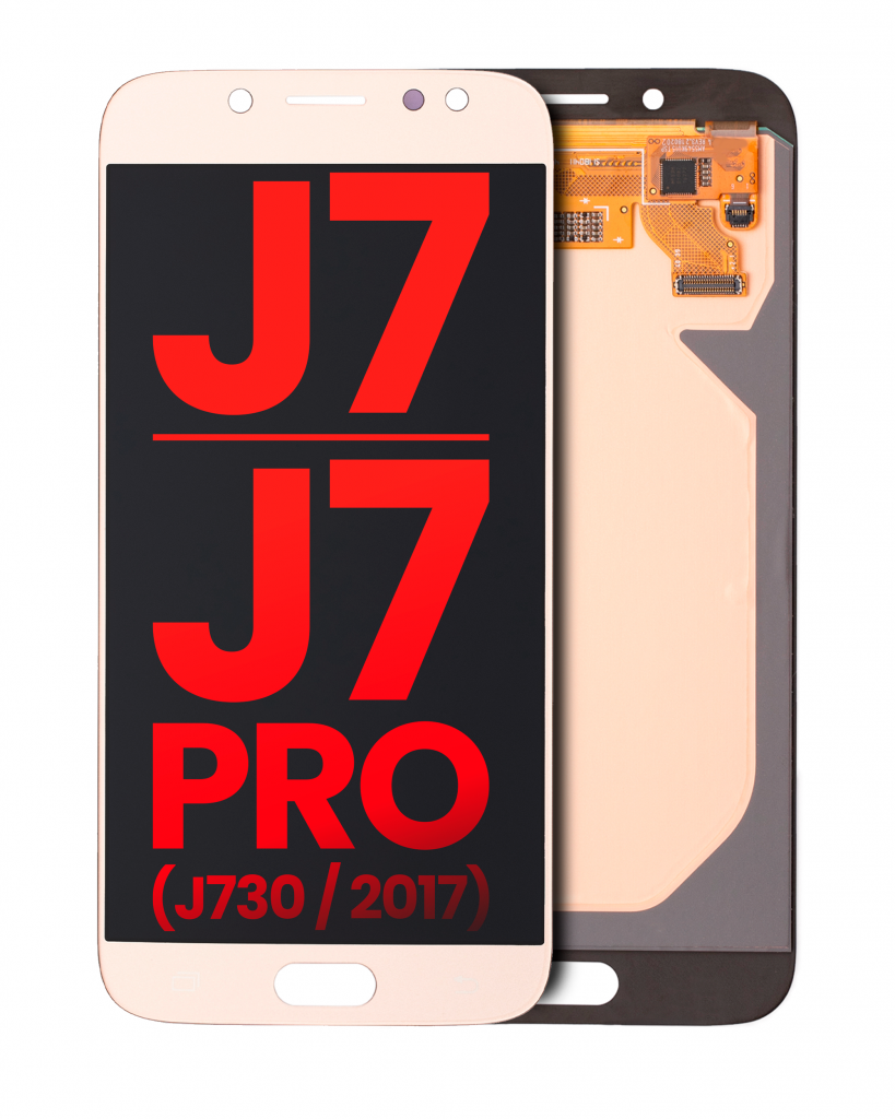 OLED Assembly Without Frame For Samsung Galaxy J7 / J7 Pro (J730 / 2017) (Aftermarket Plus) (Gold)