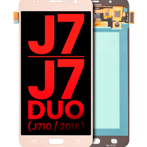 OLED Assembly Without Frame For Samsung Galaxy J7 / J7 Duo (J710 / 2016) (Aftermarket Plus) (Gold)