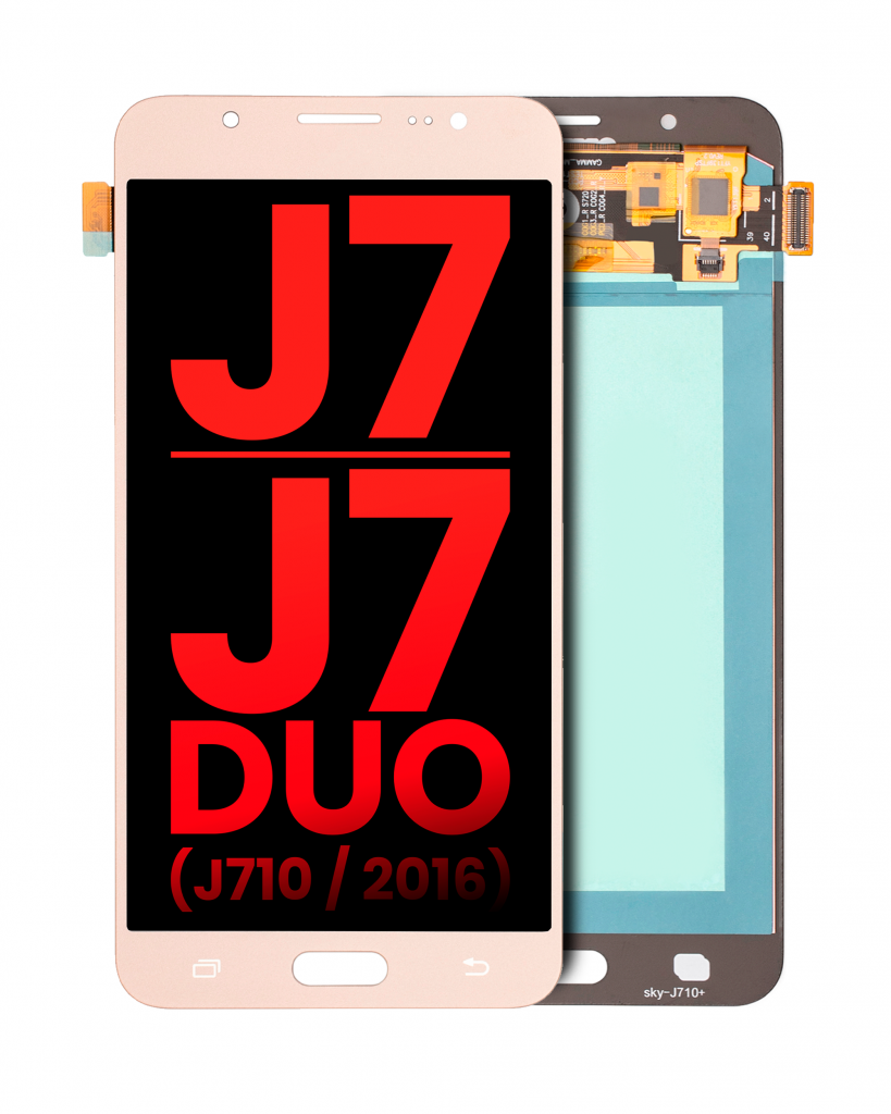 OLED Assembly Without Frame For Samsung Galaxy J7 / J7 Duo (J710 / 2016) (Aftermarket Plus) (Gold)
