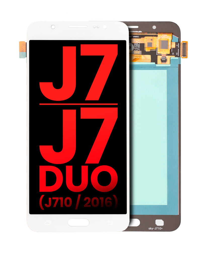 OLED Assembly Without Frame For Samsung Galaxy J7 / J7 Duo (J710 / 2016) (Aftermarket Plus) (White)