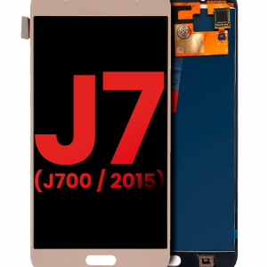 OLED Assembly Without Frame For Samsung Galaxy J7 (J700 / 2015) (Aftermarket Plus) (Gold)