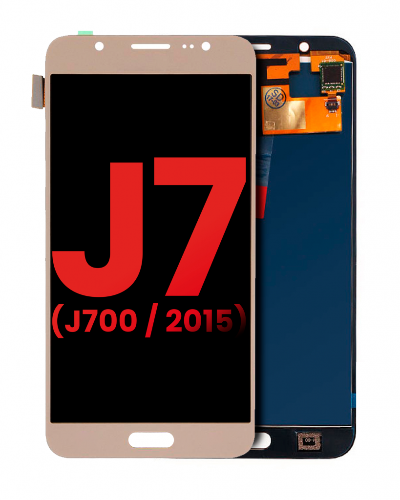 OLED Assembly Without Frame For Samsung Galaxy J7 (J700 / 2015) (Aftermarket Plus) (Gold)