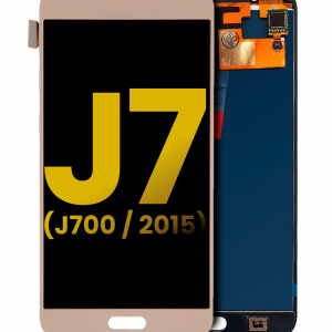 OLED Assembly Without Frame For Samsung Galaxy J7 (J700 / 2015) (Refurbished) (Gold)
