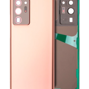 Back Cover Glass With Camera Lens For Samsung Galaxy Note 20 Ultra (No Logo) (Aftermarket Plus) (Mystic Bronze)