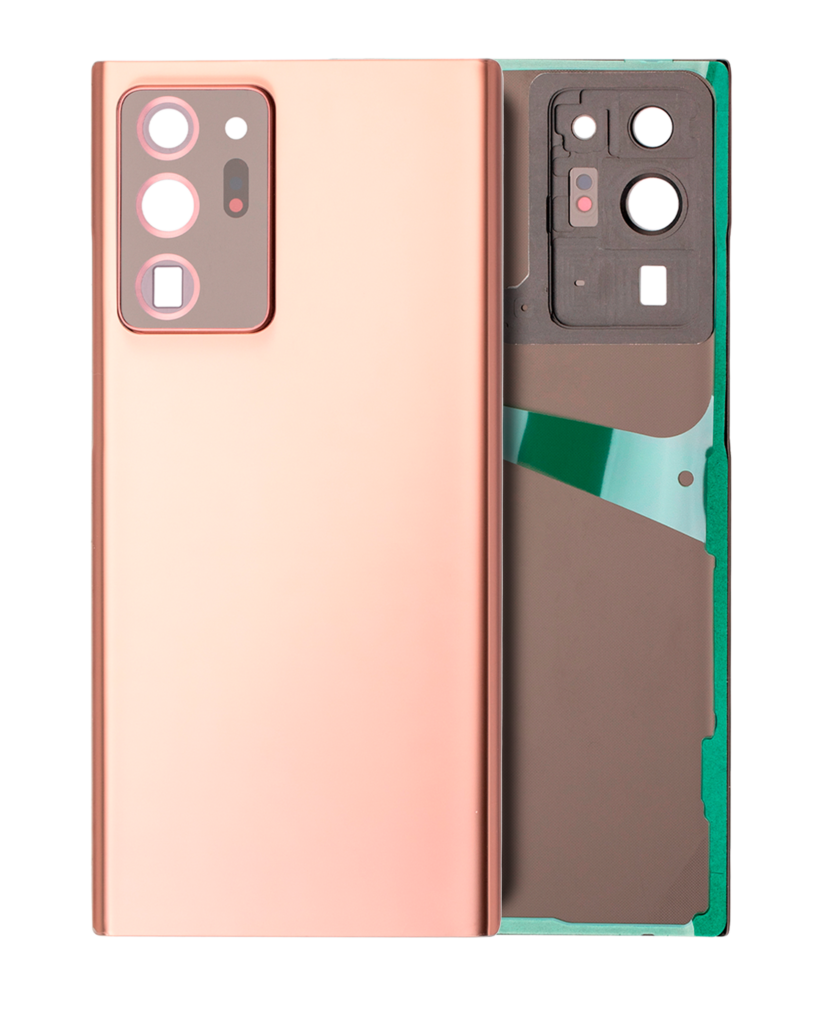 Back Cover Glass With Camera Lens For Samsung Galaxy Note 20 Ultra (No Logo) (Aftermarket Plus) (Mystic Bronze)
