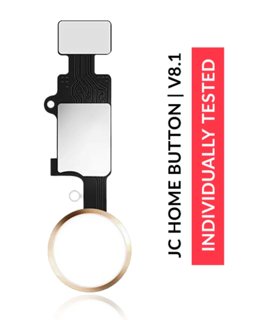 Home Button Solution For iPhone 7 / 7 Plus / 8 / 8 Plus / SE (2020) / SE (2022) (Gold) (Version 8.1 / JCID / Individually Tested For Functionality)