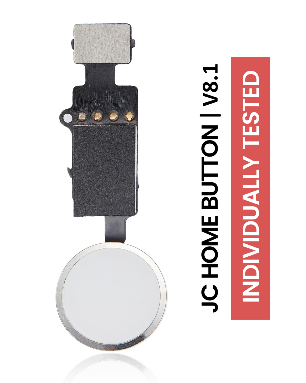 Home Button Solution For iPhone 7 / 7 Plus / 8 / 8 Plus / SE (2020) / SE (2022) (Silver) (Version 8.1 / JCID / Individually Tested For Functionality)