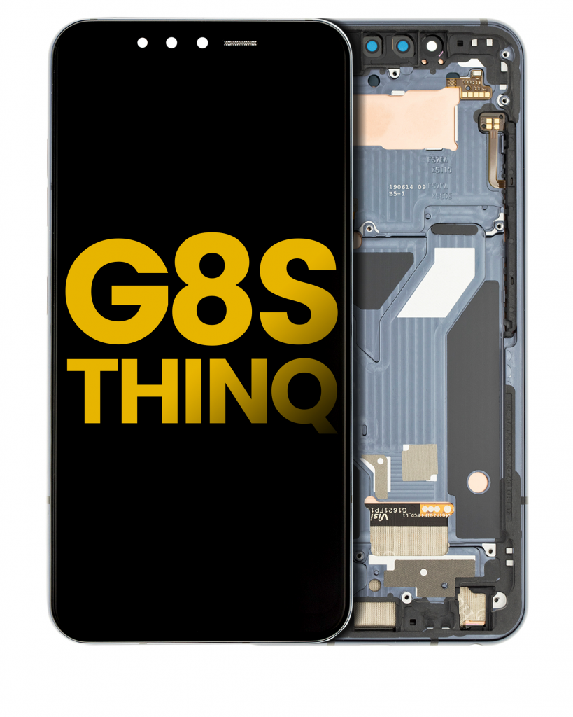 OLED Assembly With Frame For LG G8S ThinQ (Refurbished) (Mirror Black)