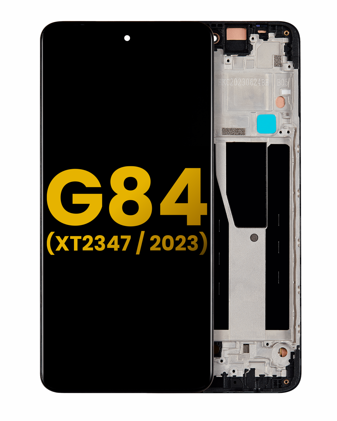 OLED Assembly With Frame For Motorola Moto G84 (XT2347 / 2023) (Refurbished) (All Colors)