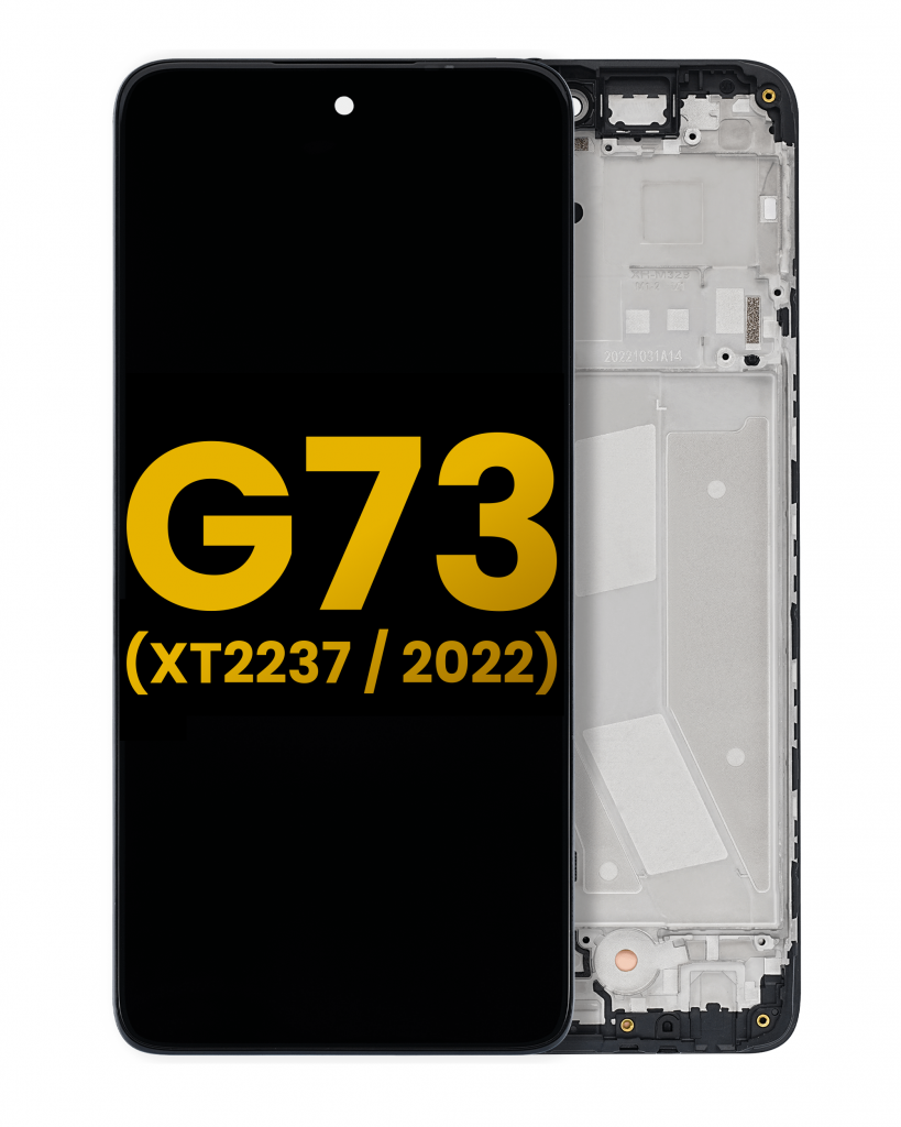 LCD Assembly With Frame For Motorola Moto G73 (XT2237 / 2022) (Refurbished) (All Colors)