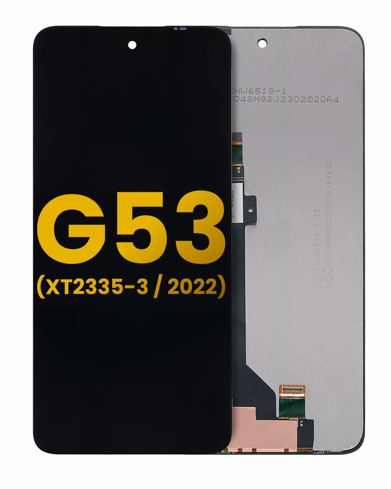 LCD Assembly Without Frame For Motorola Moto G53 (XT2335 / 2022) (Refurbished) (All Colors)