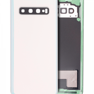 Back cover Glass With Camera Lens For Samsung Galaxy S10 (Service Pack) (Prism White)