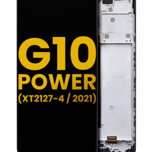 LCD Assembly With Frame For Motorola Moto G10 Power (XT2127-4 / 2021) (Refurbished) (All Colors)