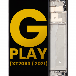 LCD Assembly With Frame For Motorola Moto G Play (XT2093 / 2021) (Refurbished) (Flash Gray)