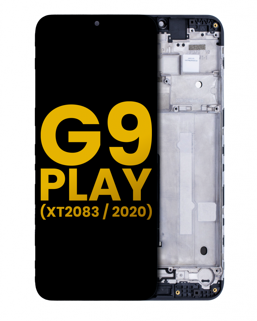 LCD Assembly With Frame For Motorola Moto G9 Play (XT2083 / 2020) (Refurbished) (All Colors)