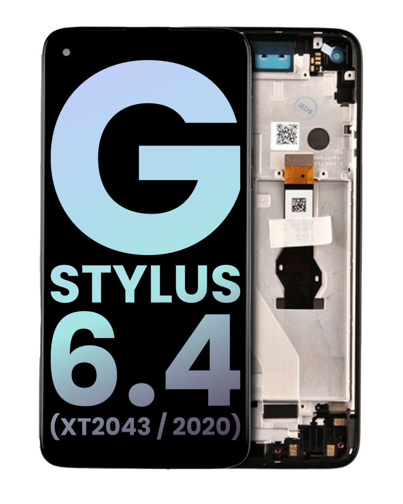 LCD Assembly With Frame For Motorola Moto G Stylus 6.4" (XT2043 / 2020) (Genuine OEM) (Mystic Indigo)
