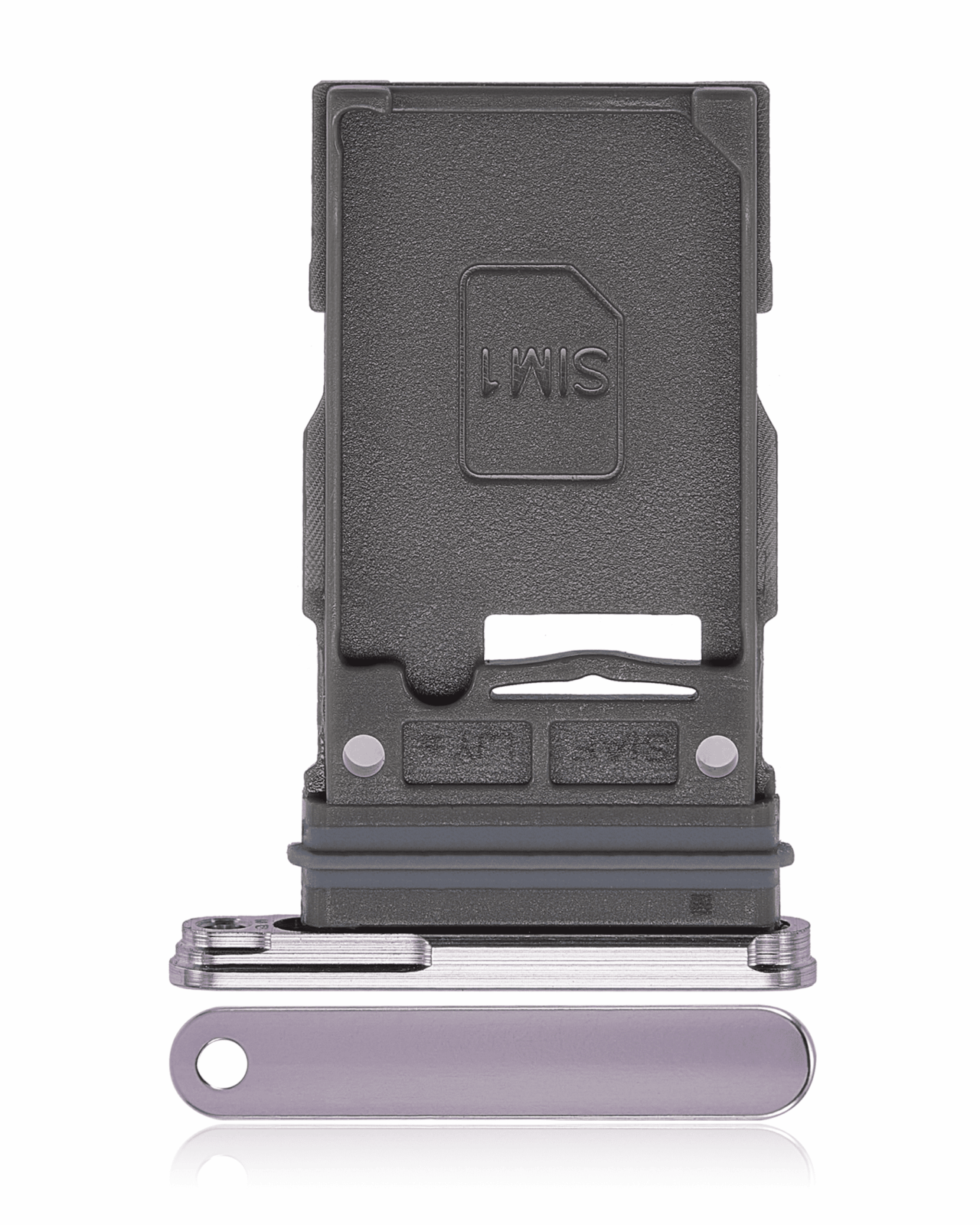 Single Sim Card Tray For Samsung Galaxy S23 5G / S23 Plus 5G (Lavender)