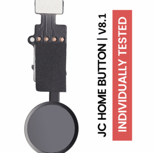 Home Button Solution For iPhone 7 / 7 Plus / 8 / 8 Plus / SE (2020) / SE (2022) (Jet / Matte Black) (Version 8.1 / JCID / Individually Tested For Functionality)