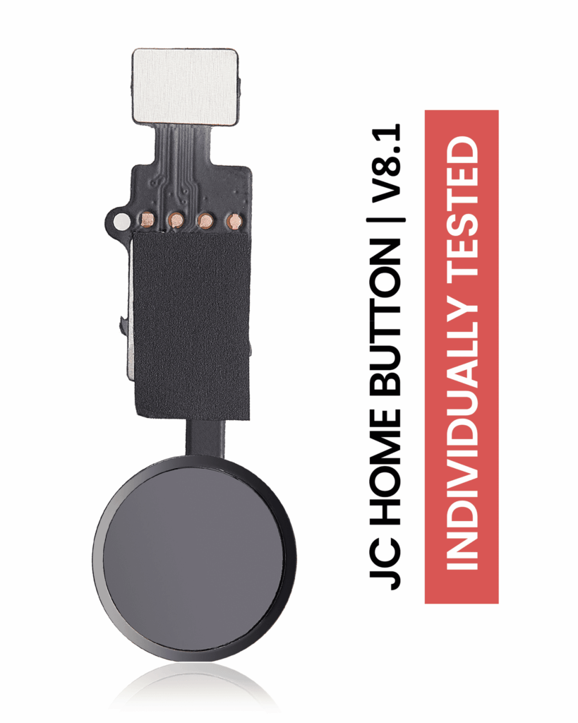 Home Button Solution For iPhone 7 / 7 Plus / 8 / 8 Plus / SE (2020) / SE (2022) (Jet / Matte Black) (Version 8.1 / JCID / Individually Tested For Functionality)