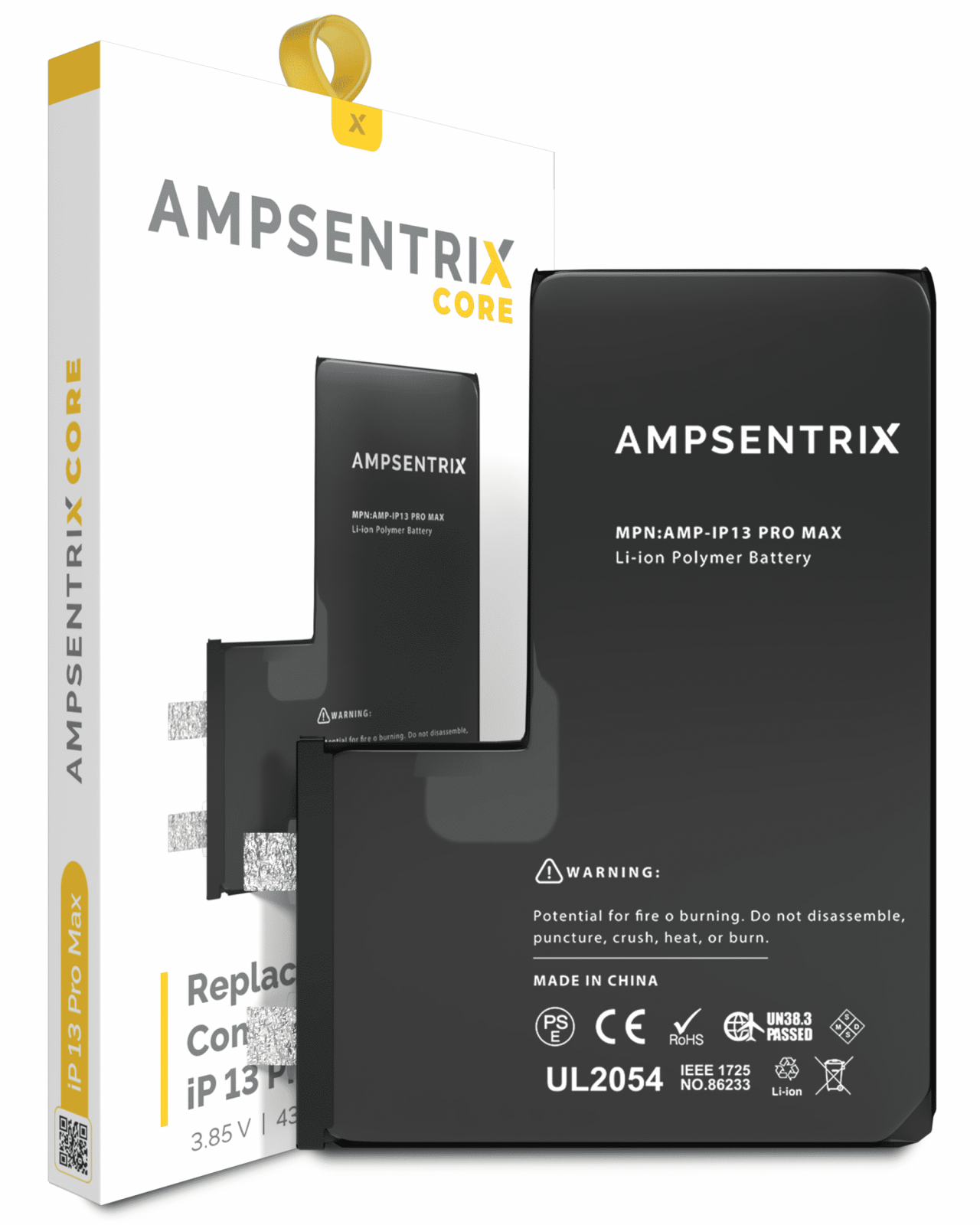 Replacement Battery Core For iPhone 13 Pro Max (Spot Welding Required) (AmpSentrix Core)