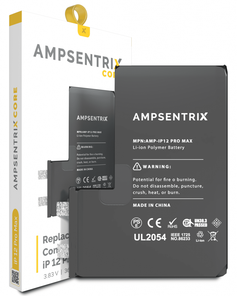 Replacement Battery Core For iPhone 12 Pro Max (Spot Welding Required) (AmpSentrix Core)