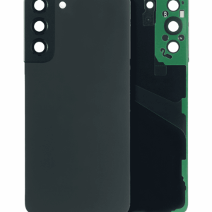Back Cover Glass With Camera Lens For Samsung Galaxy S22 Plus 5G (No Logo) (Aftermarket Plus) (Phantom Black)
