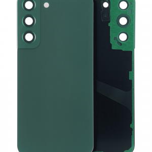 Back Cover Glass With Camera Lens For Samsung Galaxy S22 5G (No Logo) (Aftermarket Plus) (Green)