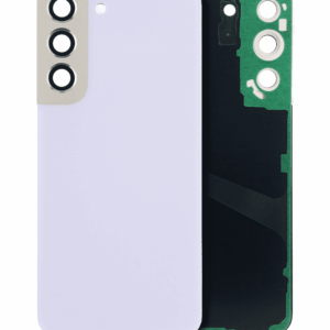 Back Cover Glass With Camera Lens For Samsung Galaxy S22 5G (No Logo) (Aftermarket Plus) (Violet)