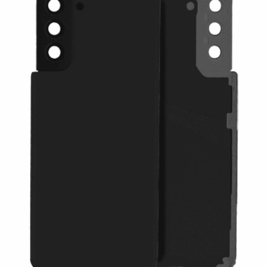 Back Cover Glass With Camera Lens For Samsung Galaxy S21 Plus (No Logo) (Aftermarket Plus) (Phantom Black)