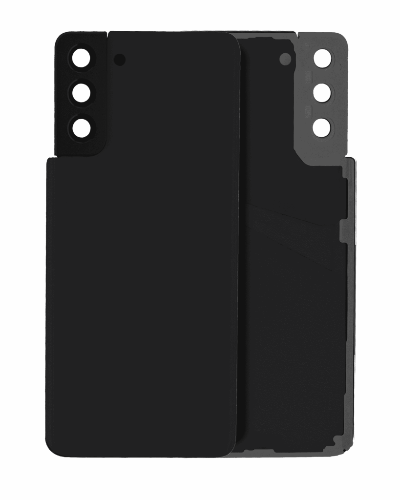 Back Cover Glass With Camera Lens For Samsung Galaxy S21 Plus (No Logo) (Aftermarket Plus) (Phantom Black)