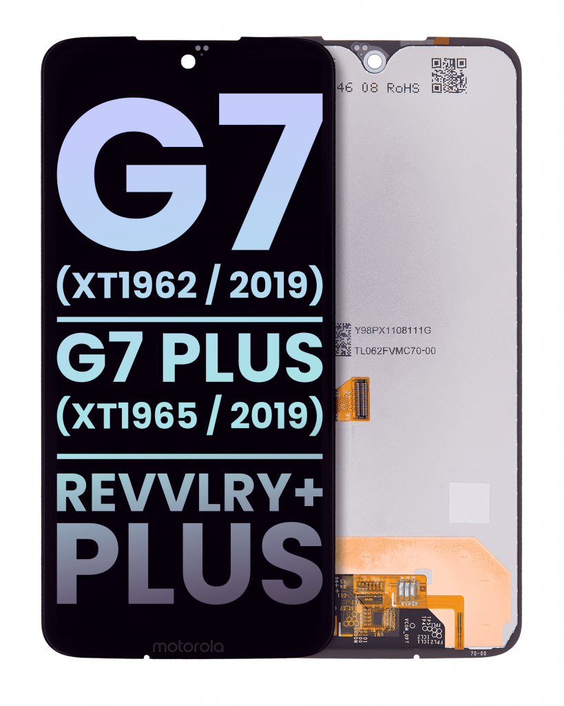 LCD Assembly Without Frame For Motorola Moto G7 (XT1962 / 2019) / G7 Plus (XT1965 / 2019) / T-Mobile Revvlry+ Plus (Genuine OEM) (All Colors)