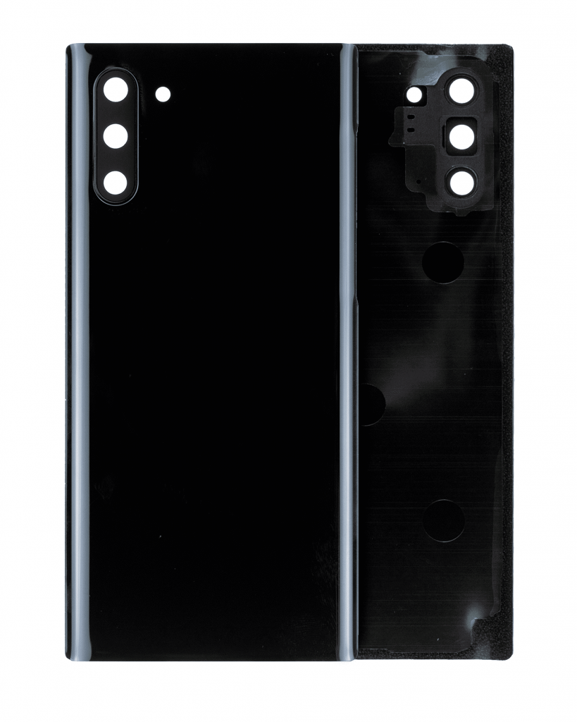 Back Cover Glass With Camera Lens For Samsung Galaxy Note 10 (Service Pack) (Aura Black)