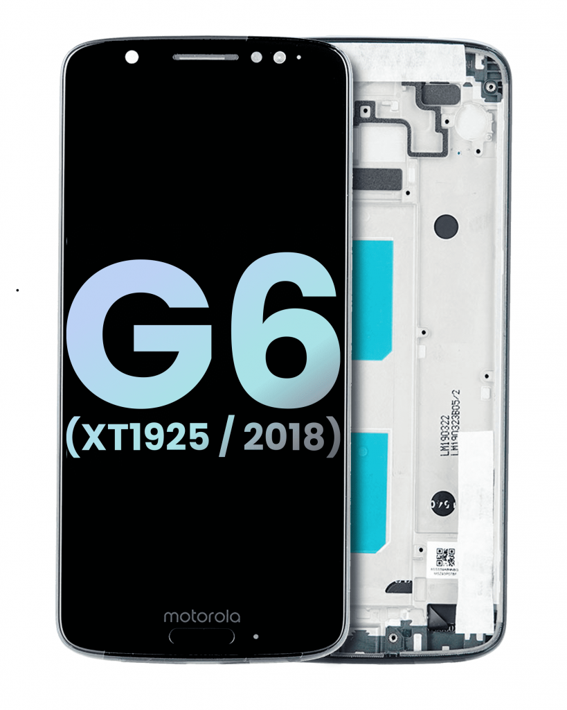 LCD Assembly With Frame For Motorola Moto G6 (XT1925 / 2018) (Genuine OEM) (Deep Indigo)