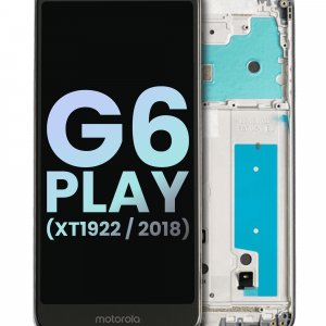 LCD Assembly With Frame For Motorola Moto G6 Play (XT1922 / 2018) (Genuine OEM) (Gray)