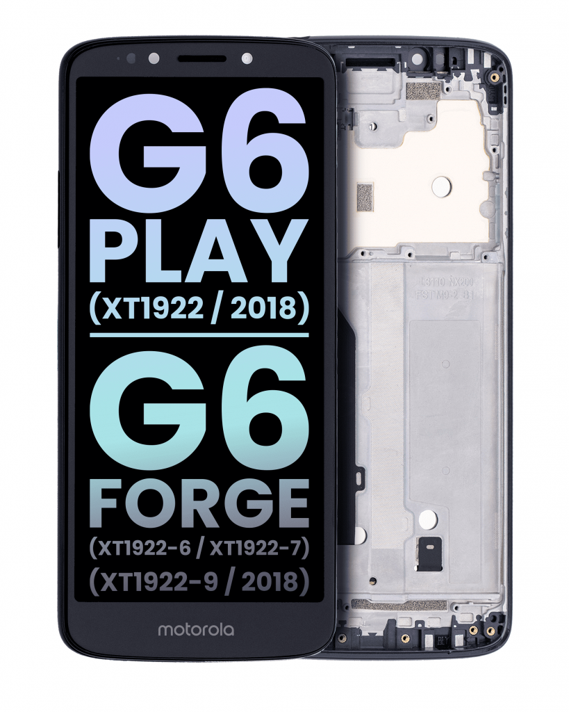 LCD Assembly With Frame For Motorola Moto G6 Play (XT1922 / 2018) / G6 Forge (XT1922-6 / XT1922-7 / XT1922-9 / 2018) (US Version) (Genuine OEM) (Deep Indigo)