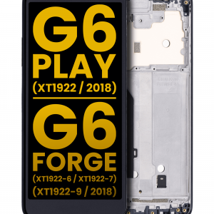 LCD Assembly With Frame For Motorola Moto G6 Play (XT1922 / 2018) / G6 Forge (XT1922-6 / XT1922-7 / XT1922-9 / 2018) (US Version) (Refurbished) (Black)