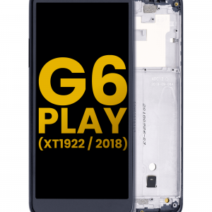 LCD Assembly With Frame For Motorola Moto G6 Play (XT1922 / 2018) (International Version) (Refurbished) (Black)