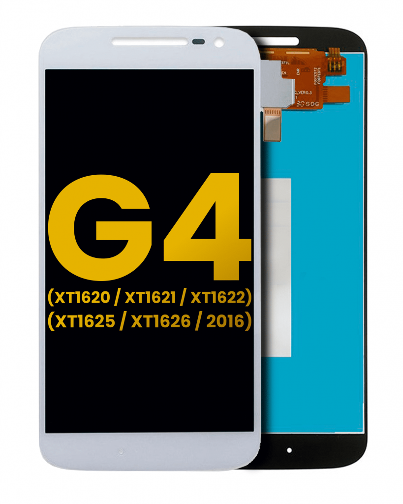 LCD Assembly Without Frame For Motorola Moto G4 (XT1620 / XT1621 / XT1622 / XT1625 / XT1626 / 2016) (Refurbished) (White)